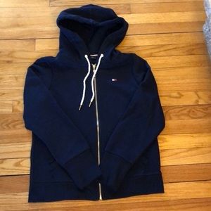 EUC TOMMY HILFIGER FULL ZIP HOODIE SIZE SMALL‎ 💙
